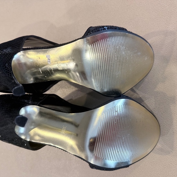 Black sequin cutout booties - Roberto Vianni - Picture 6 of 7